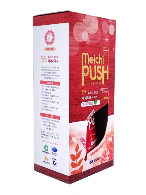 HANIL Зубная паста  перечная мята с дозатором Meichi Push Peppermint, 300 г