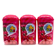 LOTTE Жевательная резинка драже Клубника No Mi Strawberry, 3 шт 15 г