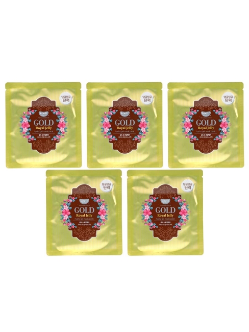 Koelf Гидрогелевая маска для лица с экстрактом мёда Gold Royal Jelly Mask Pack, 5 шт*30 мл