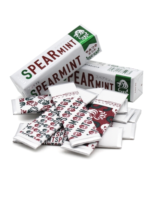 LOTTE Жевательная резинка Сладкая мята Spearmint, 3 шт х 26,1 г
