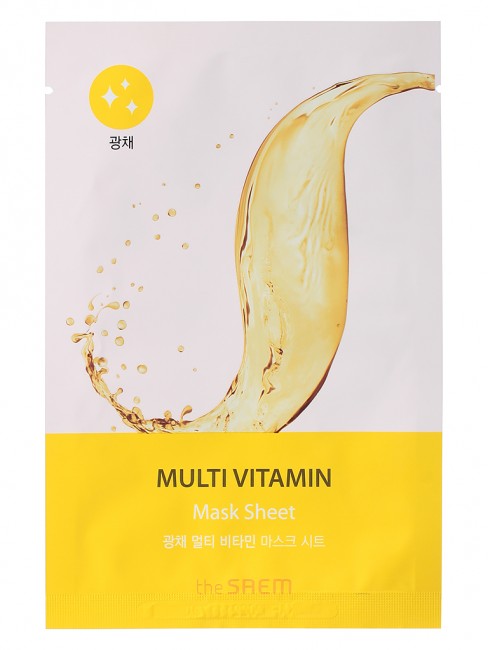 The Saem Маска на тканевой основе для лица BIO SOLUTION Radiance Multi Vitamin Mask Sheet The Saem Маска на тканевой основе для лица BIO SOLUTION Radiance Multi Vitamin Mask Sheet