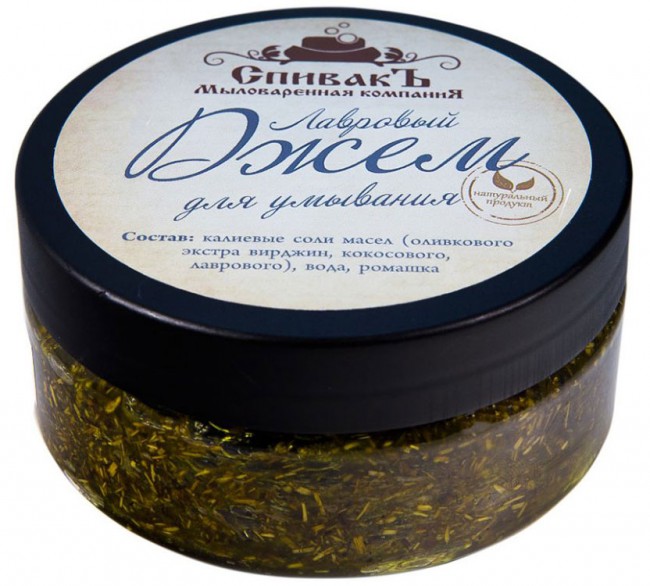 СпивакЪ Джем для умывания Лавровый с ромашкой, 100 г