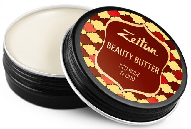 Zeitun Бьюти-баттер "Роза и уд", насыщенное масло для рук, тела и лица, 55 мл