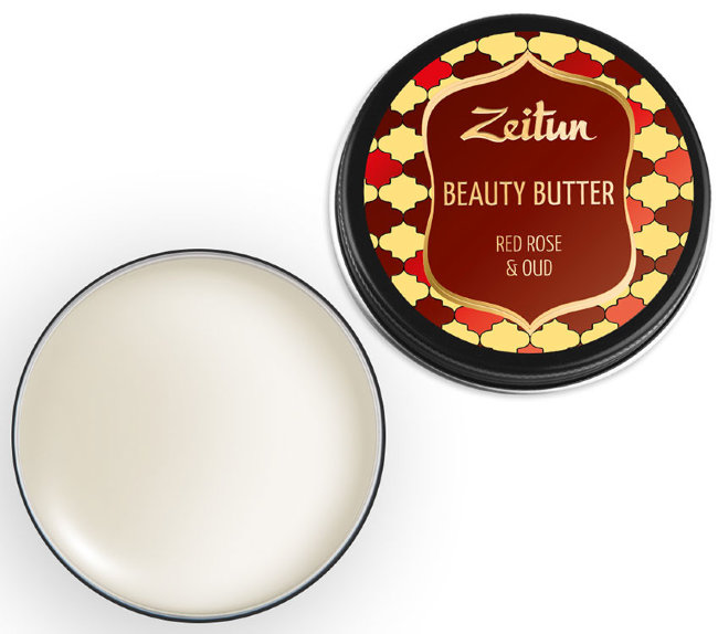 Zeitun Бьюти-баттер "Роза и уд", насыщенное масло для рук, тела и лица, 55 мл