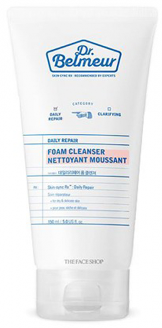 THE FACE SHOP Dr. Belmeur Daily Repair Foam Cleanser Восстанавливающая пенка для умывания, 150 мл THE FACE SHOP Dr. Belmeur Daily Repair Foam Cleanser Восстанавливающая пенка для умывания, 150 мл