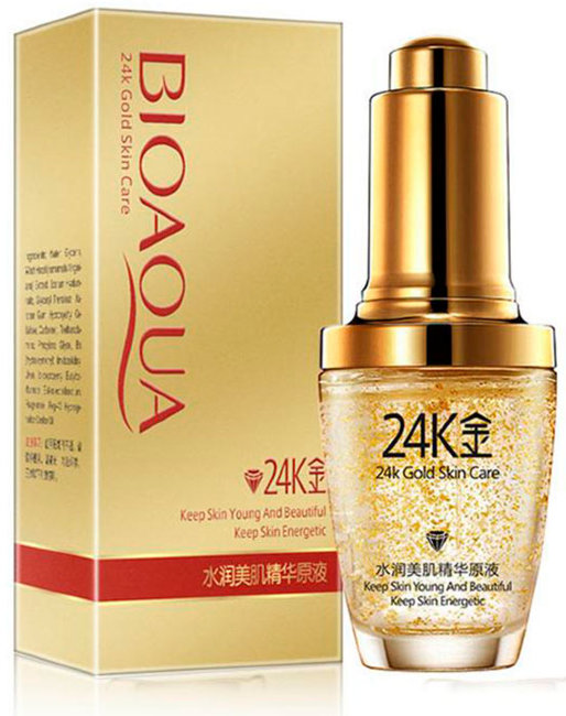 Bioaqua 24K Gold Skin Care Сыворотка для лица с частицами золота и гиалуроновой кислотой, 30 мл Bioaqua 24K Gold Skin Care Сыворотка для лица с частицами золота и гиалуроновой кислотой, 30 мл