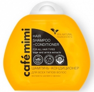 Кафе красоты Le Cafe Mimi Шампунь-кондиционер 2в1 для всех типов волос, 100 мл