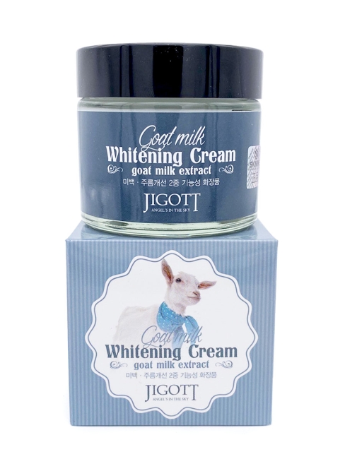 Jigott Крем для лица осветляющий с экстрактом козьего молока Goat Milk Whitening Cream, 70 мл Jigott Крем для лица осветляющий с экстрактом козьего молока Goat Milk Whitening Cream, 70 мл