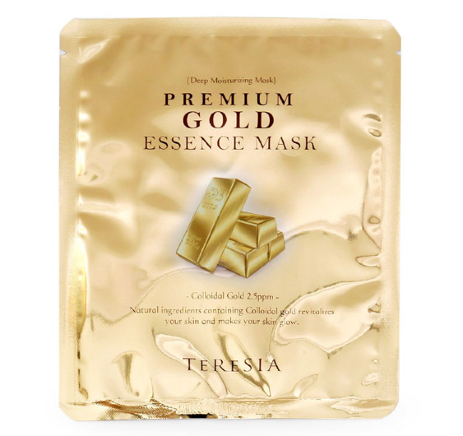 Teresia Premium Gold Essence Mask Маска для лица с золотом Премиум, 10 шт Teresia Premium Gold Essence Mask Маска для лица с золотом Премиум, 10 шт