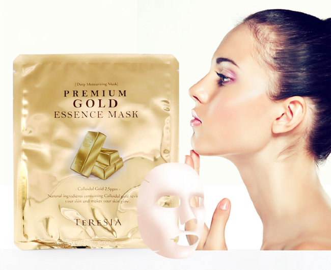 Teresia Premium Gold Essence Mask Маска для лица с золотом Премиум, 10 шт Teresia Premium Gold Essence Mask Маска для лица с золотом Премиум, 10 шт