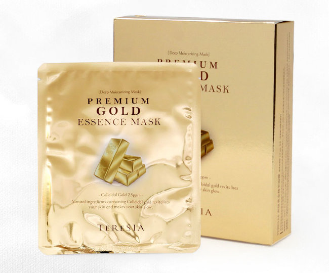 Teresia Premium Gold Essence Mask Маска для лица с золотом Премиум, 10 шт Teresia Premium Gold Essence Mask Маска для лица с золотом Премиум, 10 шт