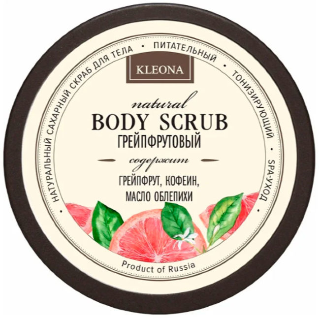 Kleona Сахарный скраб Грейпфрутовый, 200 г