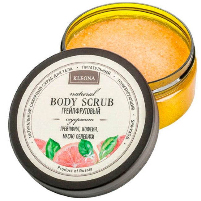 Kleona Сахарный скраб Грейпфрутовый, 200 г
