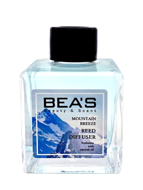 BEAS Аромадиффузор с палочками с натуральными маслами Горный Бриз Spring Mountain Breeze Reed Diffuser, 110 мл BEAS Аромадиффузор с палочками с натуральными маслами Горный Бриз Spring Mountain Breeze Reed Diffuser, 110 мл