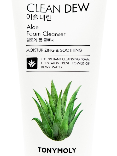 TONYMOLY Пенка для умывания с экстрактом алоэ вера Clean Dew Aloe Foam Cleanser, 180 мл