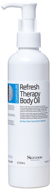 Skindom Refresh Therapy Body Oil Ароматическое массажное масло для тела освежающее с лимоном, 220 мл Skindom Refresh Therapy Body Oil Ароматическое массажное масло для тела освежающее с лимоном, 220 мл