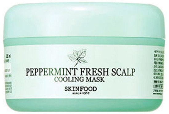 SKINFOOD Peppermint Fresh Scalp Cooling Mask Охлаждающая маска с мятой для волос, 200 мл