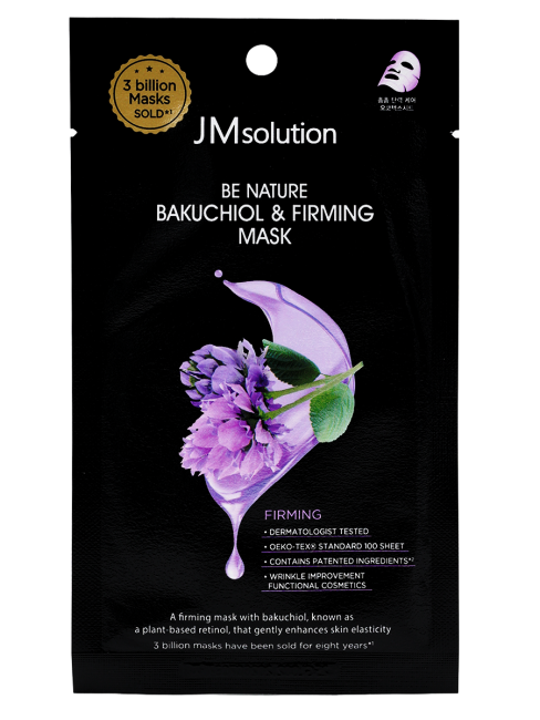 JMsolution Укрепляющая тканевая маска с бакучиолом Be Nature Bakuchiol & Firming Mask, 5 шт х 24 мл JMsolution Укрепляющая тканевая маска с бакучиолом Be Nature Bakuchiol & Firming Mask, 5 шт х 24 мл