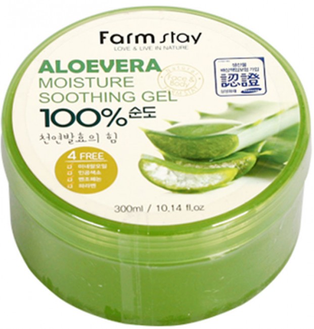 FarmStay Moisture Soothing Gel Aloevera Многофункциональный смягчающий гель с экстрактом алое вера, 300 мл