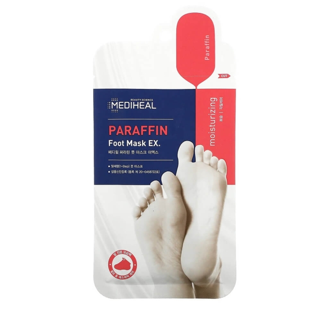 Mediheal Маска-носочки для ног парафиновая Paraffin Foot Mask, 2 пары*30 мл