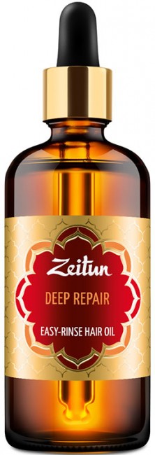 Zeitun Легкосмываемое масло для волос "Глубокое восстановление" с арганой и жожоба, 100 мл