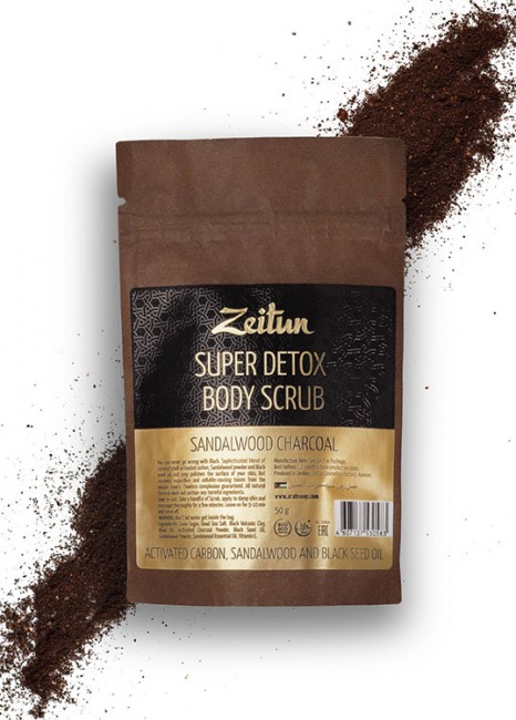 Zeitun Скраб для тела супер-детокс "Сандаловый уголь", 50 г Zeitun Скраб для тела супер-детокс "Сандаловый уголь", 50 г