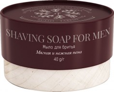 Russo Fabelo Мыло с голубой глиной для бритья на основе древесного бальзама, 40 г