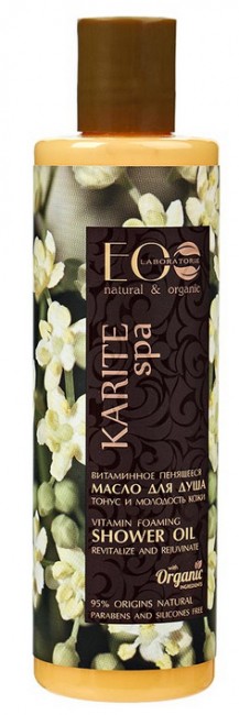 Ecolab SPA Karite Пенящееся масло для душа витаминное "Тонус и Молодость кожи ", 250 мл