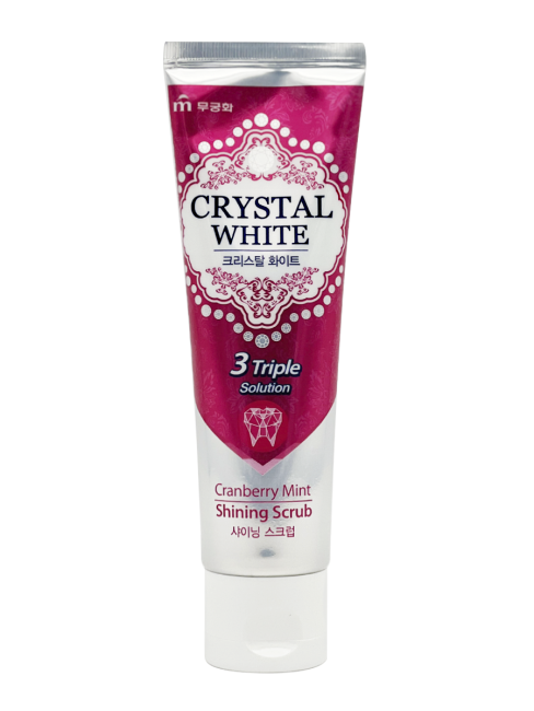 Mukunghwa Зубная паста отбеливающая с ароматом клюквы и мяты Crystal White, 110 г Mukunghwa Зубная паста отбеливающая с ароматом клюквы и мяты Crystal White, 110 г