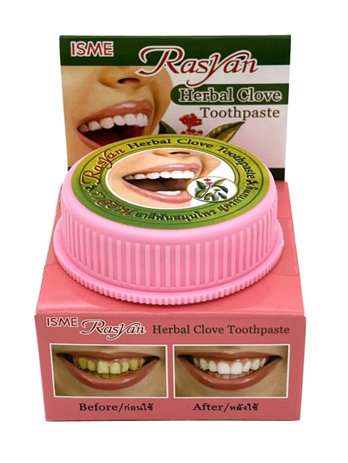 Rasyan Зубная паста отбеливающая травяная Расьян (Райсан) с гвоздикой Herbal Clove Toothpaste, 25 г