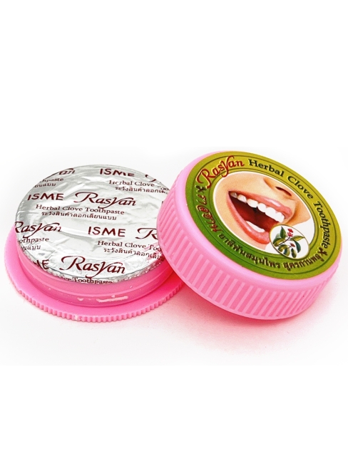 Rasyan Зубная паста отбеливающая травяная Расьян (Райсан) с гвоздикой Herbal Clove Toothpaste, 25 г