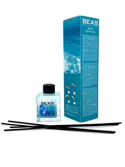 BEAS Аромадиффузор с палочками с натуральными маслами Океан Дельфинов Dolphin Ocean Reed Diffuser, 110 мл BEAS Аромадиффузор с палочками с натуральными маслами Океан Дельфинов Dolphin Ocean Reed Diffuser, 110 мл