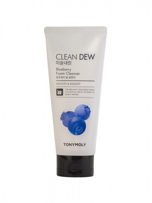 TONYMOLY Пенка для умывания с экстрактом черники Clean Dew Blueberry Foam Cleanser, 180 мл TONYMOLY Пенка для умывания с экстрактом черники Clean Dew Blueberry Foam Cleanser, 180 мл