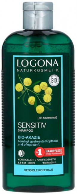 Logona Sensitive Bio Acacia Шампунь для чувствительной кожи головы, 250 мл