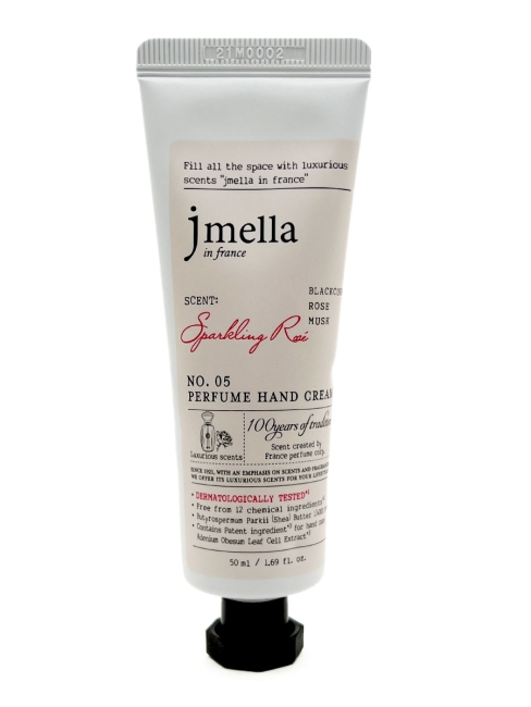 Jmella Парфюмированный крем для рук "Сверкающая роза" N0.05 In France Sparkling Rose Perfume Hand Cream, 50 мл Jmella Парфюмированный крем для рук "Сверкающая роза" N0.05 In France Sparkling Rose Perfume Hand Cream, 50 мл