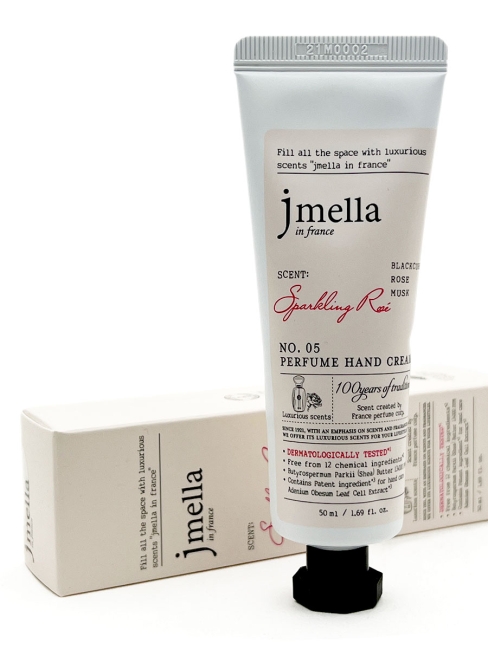 Jmella Парфюмированный крем для рук "Сверкающая роза" N0.05 In France Sparkling Rose Perfume Hand Cream, 50 мл Jmella Парфюмированный крем для рук "Сверкающая роза" N0.05 In France Sparkling Rose Perfume Hand Cream, 50 мл