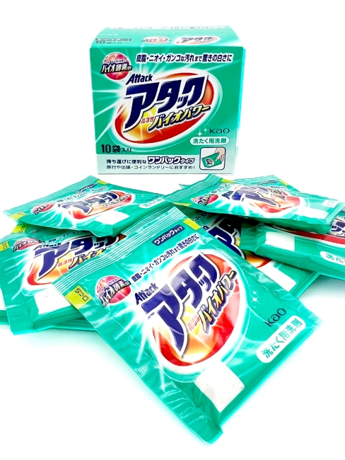 KAO Универсальный концентрированный стиральный порошок с био-ферментами Attack Bio Power, 240 г KAO Универсальный концентрированный стиральный порошок с био-ферментами Attack Bio Power, 240 г