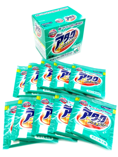 KAO Универсальный концентрированный стиральный порошок с био-ферментами Attack Bio Power, 240 г KAO Универсальный концентрированный стиральный порошок с био-ферментами Attack Bio Power, 240 г