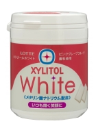 LOTTE Жевательная резинка с ксилитолом Розовый грейпфрут Xylitol Gum White Bottle (96 шт), 143 г LOTTE Жевательная резинка с ксилитолом Розовый грейпфрут Xylitol Gum White Bottle (96 шт), 143 г