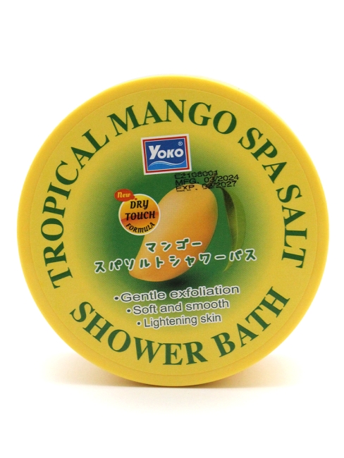 Yoko Скраб для тела солевой с манго Tropical Mango Spa Salt Shower Bath, 240 г