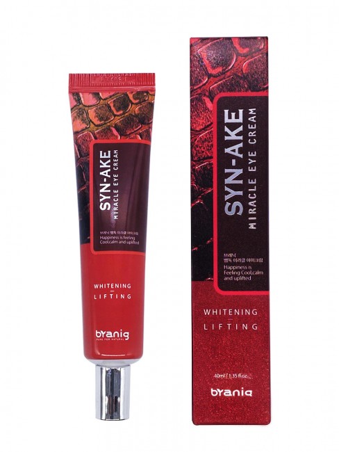Branig Крем для глаз с экстрактом змеи Syn-Ake Miracle Whitening Lifting Eye Cream, 40 мл Branig Крем для глаз с экстрактом змеи Syn-Ake Miracle Whitening Lifting Eye Cream, 40 мл