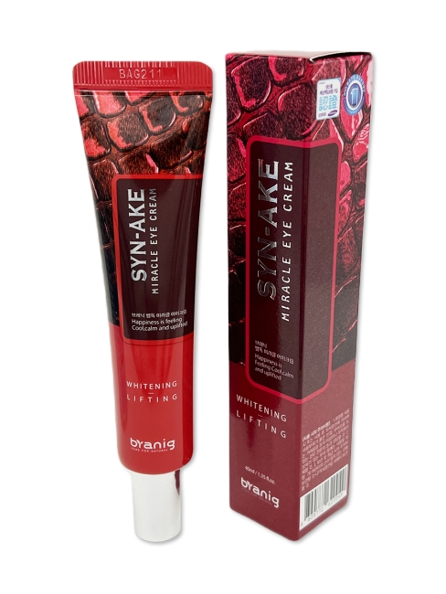 Branig Крем для глаз с экстрактом змеи Syn-Ake Miracle Whitening Lifting Eye Cream, 40 мл Branig Крем для глаз с экстрактом змеи Syn-Ake Miracle Whitening Lifting Eye Cream, 40 мл