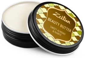 Zeitun Бьюти-баттер "Сладкий миндаль и карите", насыщенное масло для рук, тела и лица, 55 мл Zeitun Бьюти-баттер "Сладкий миндаль и карите", насыщенное масло для рук, тела и лица, 55 мл