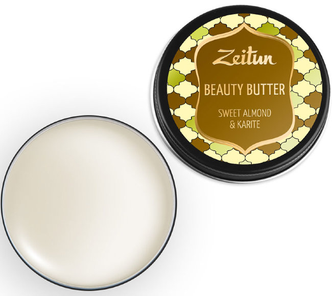 Zeitun Бьюти-баттер "Сладкий миндаль и карите", насыщенное масло для рук, тела и лица, 55 мл Zeitun Бьюти-баттер "Сладкий миндаль и карите", насыщенное масло для рук, тела и лица, 55 мл