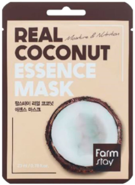 FarmStay Real Coconut Essence Mask Тканевая маска для лица с экстрактом кокоса, 23 мл