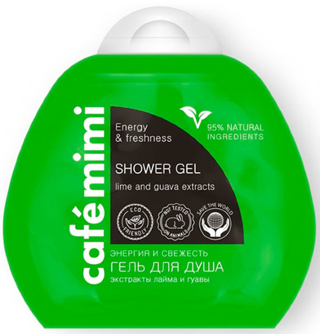 Кафе красоты Le Cafe Mimi Гель для душа Энергия и свежесть/унисекс, 100 мл