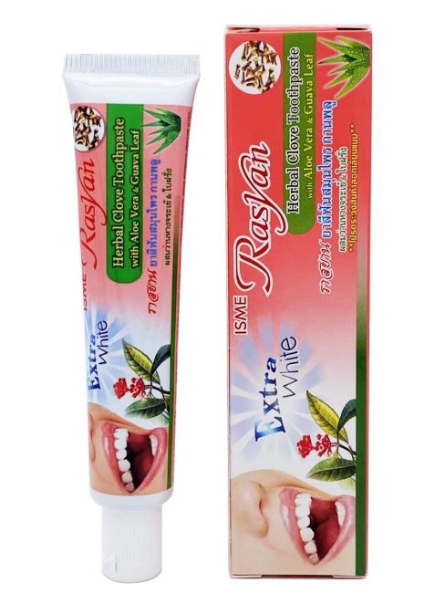Rasyan Зубная паста травяная с гвоздикой, алоэ вера и листьями гуавы Herbal Toothpaste With Aloe Vera & Guava Leaf, 30 г Rasyan Зубная паста травяная с гвоздикой, алоэ вера и листьями гуавы Herbal Toothpaste With Aloe Vera & Guava Leaf, 30 г