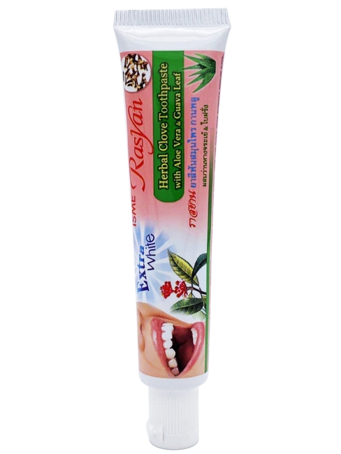 Rasyan Зубная паста травяная с гвоздикой, алоэ вера и листьями гуавы Herbal Toothpaste With Aloe Vera & Guava Leaf, 30 г Rasyan Зубная паста травяная с гвоздикой, алоэ вера и листьями гуавы Herbal Toothpaste With Aloe Vera & Guava Leaf, 30 г