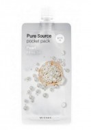 MISSHA Pure Source Pocket Pack Pearl Ночная маска с экстрактом жемчуга, 10 мл