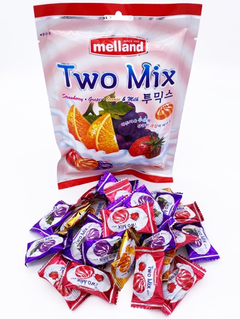 Melland Конфеты карамель леденцовая Два Микса Two Mix, 100 г